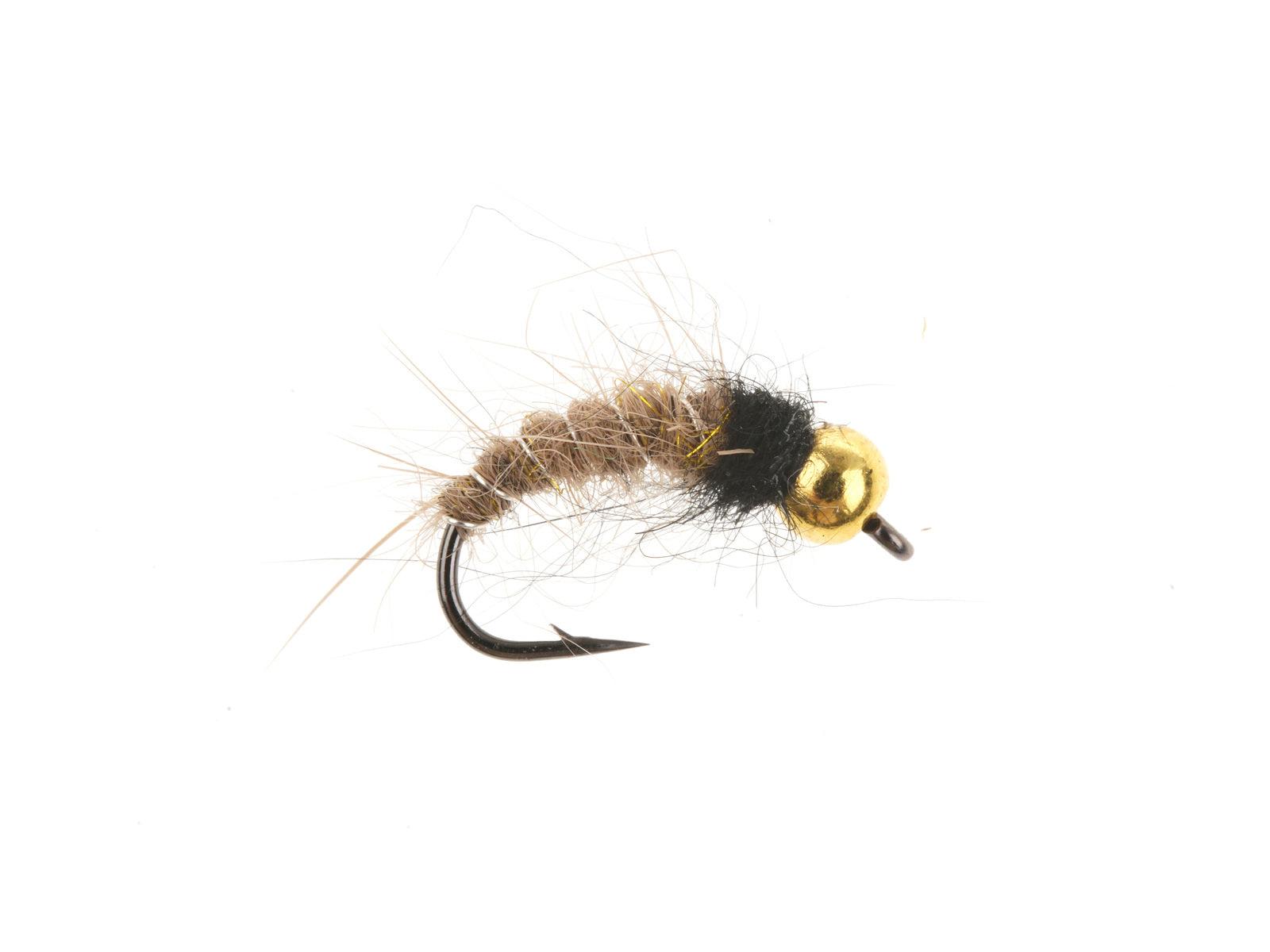 Product photo of the Brown Caddis Larva – Brass Bead, WIFREO style WY1140B