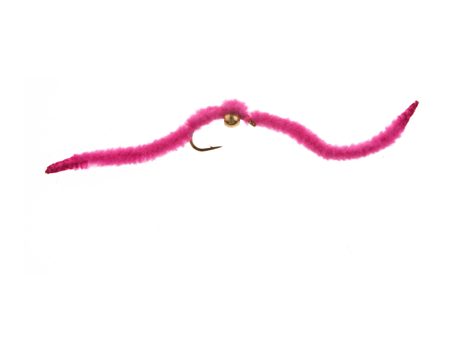 Product photo of the Pink Brass Bead San Juan Worm, WIFREO style WY565B