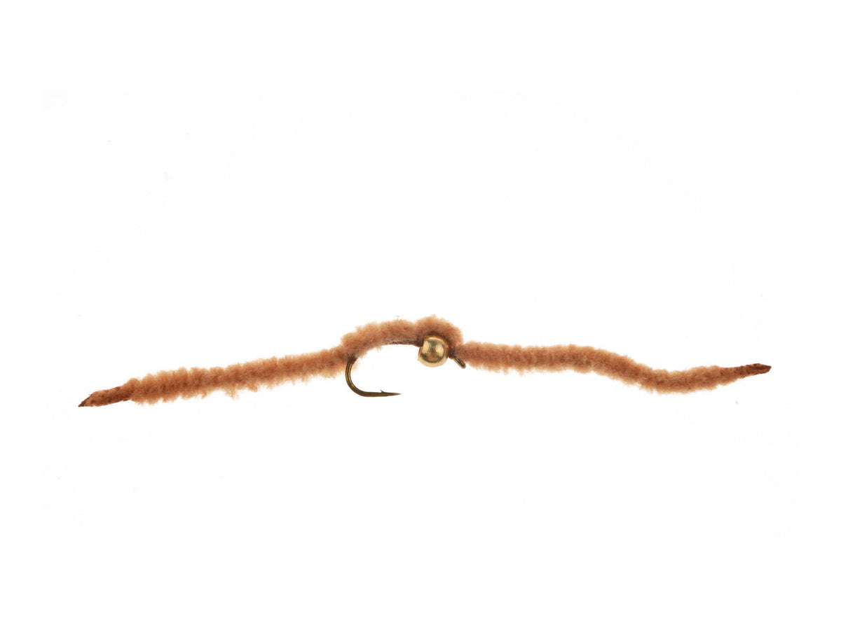 Product photo of the Brown Brass Bead San Juan Worm, WIFREO style WY565E