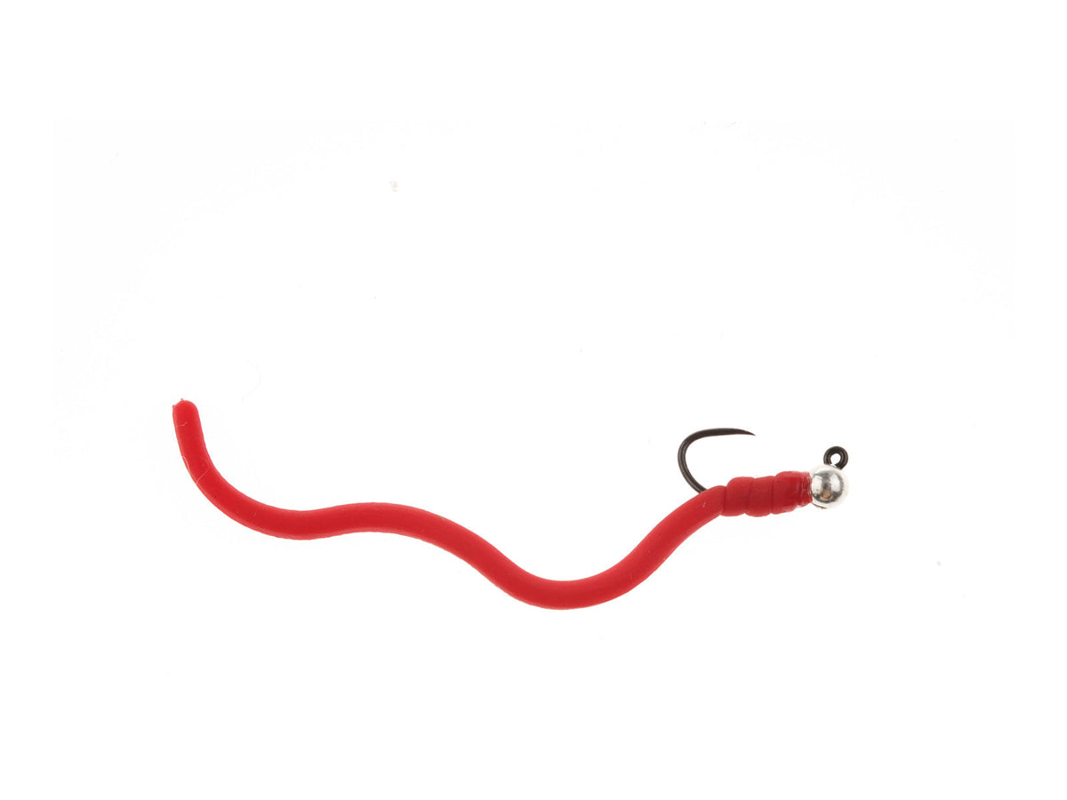 Product photo of the Dark Red Tungsten Bead Squirmy Jig, WIFREO style WY570A
