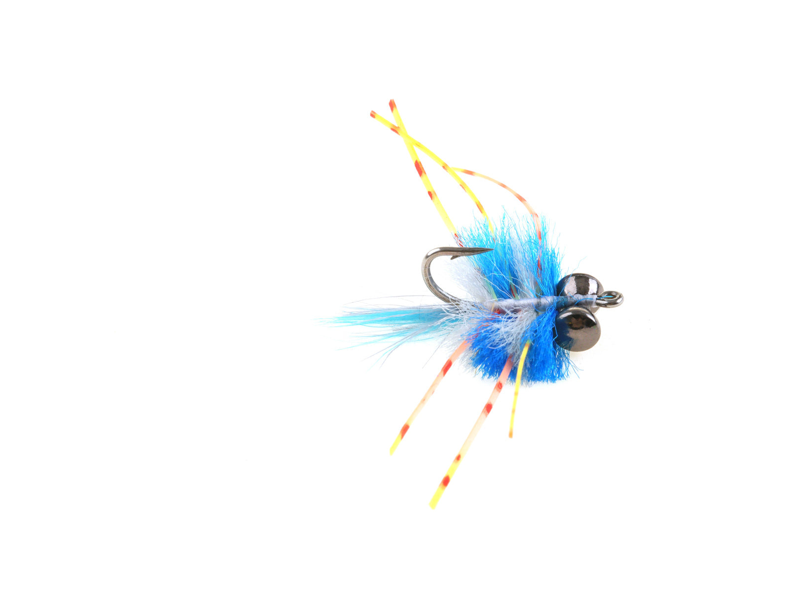 Product photo of the Blue Mini Crab with brass weighted eyes, WIFREO style WY628