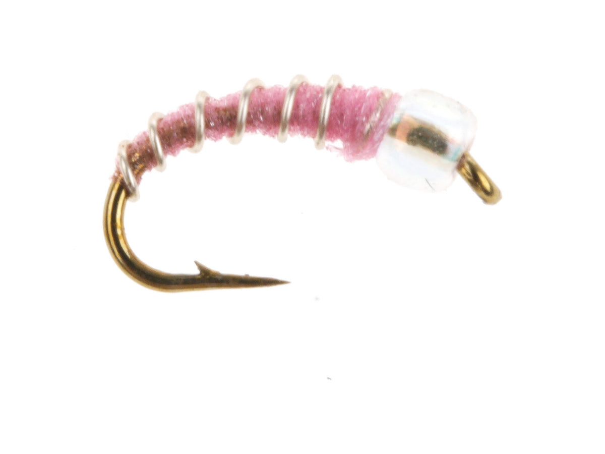 Product photo of the Pink Mercury Zebra Midge, WIFREO style WY728E