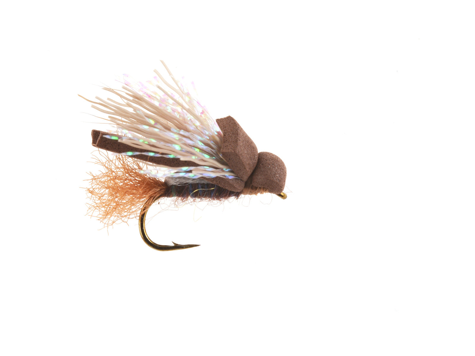 Product photo of the Brown Foam Cicada Dry Fly, WIFREO style WY871