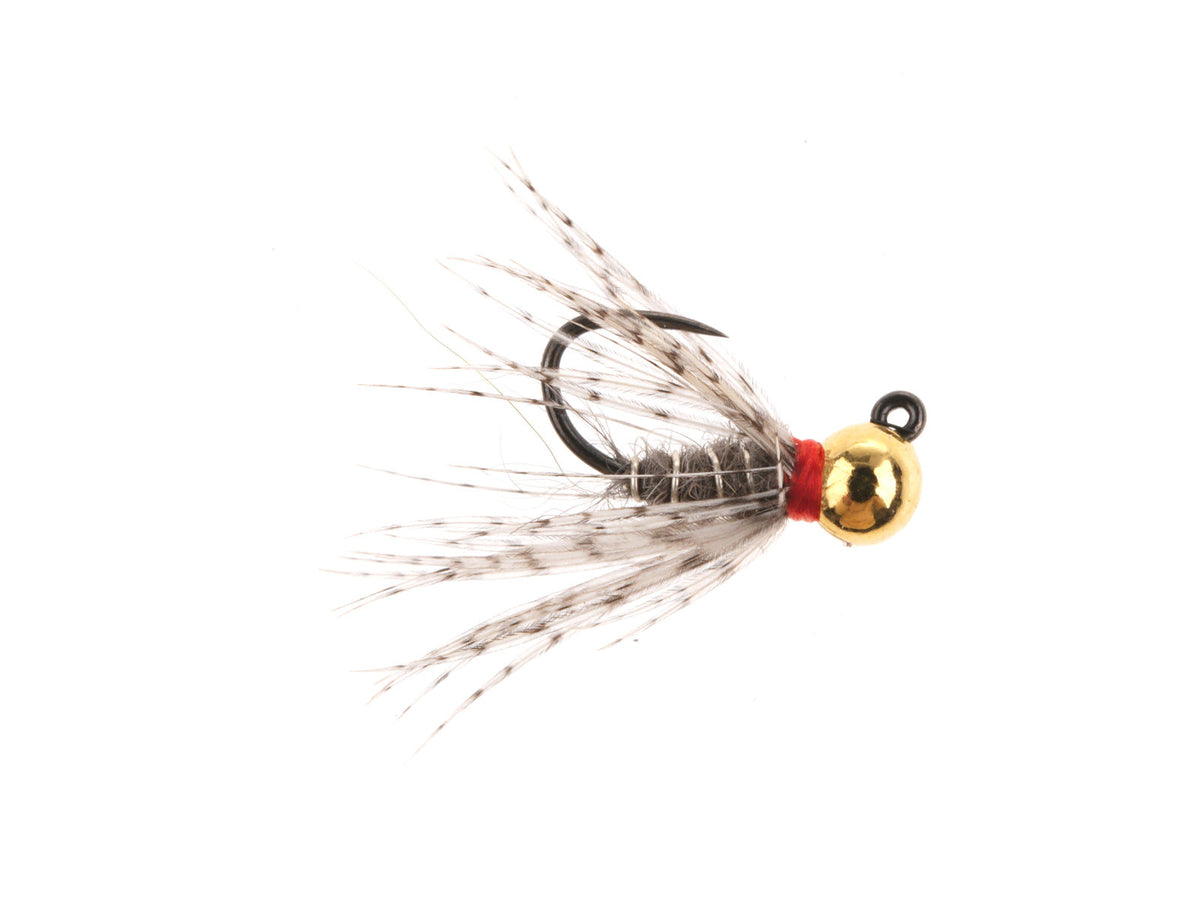 Product photo of the Gray Jig Caddis – Tungsten Bead, WIFREO style XY050C