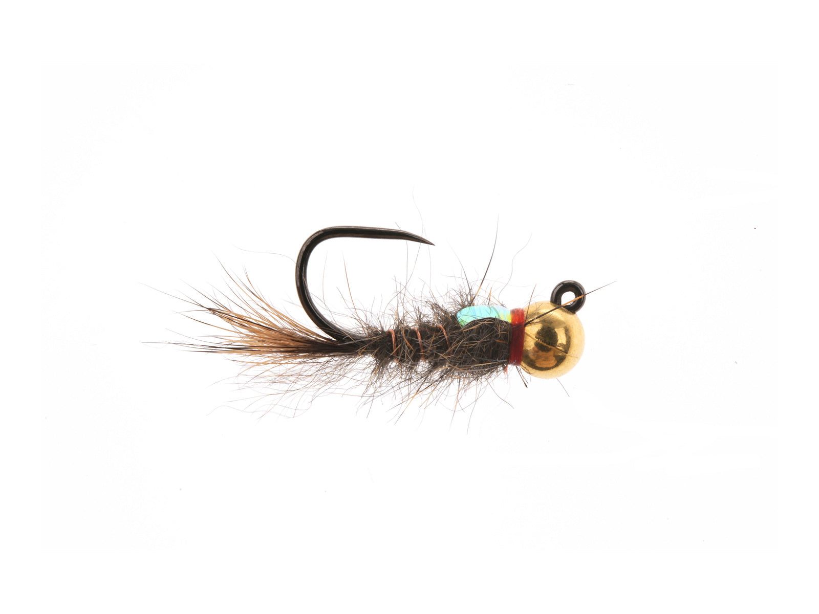 Product photo of the Black Flashback Hare's Ear Jig – Tungsten Bead, WIFREO style XY071B