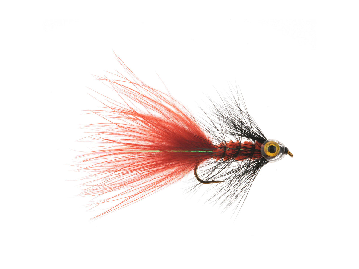 Product photo of the Light 3D-Eye Burgundy Woolly Bugger Streamer, WIFREO style XY110D