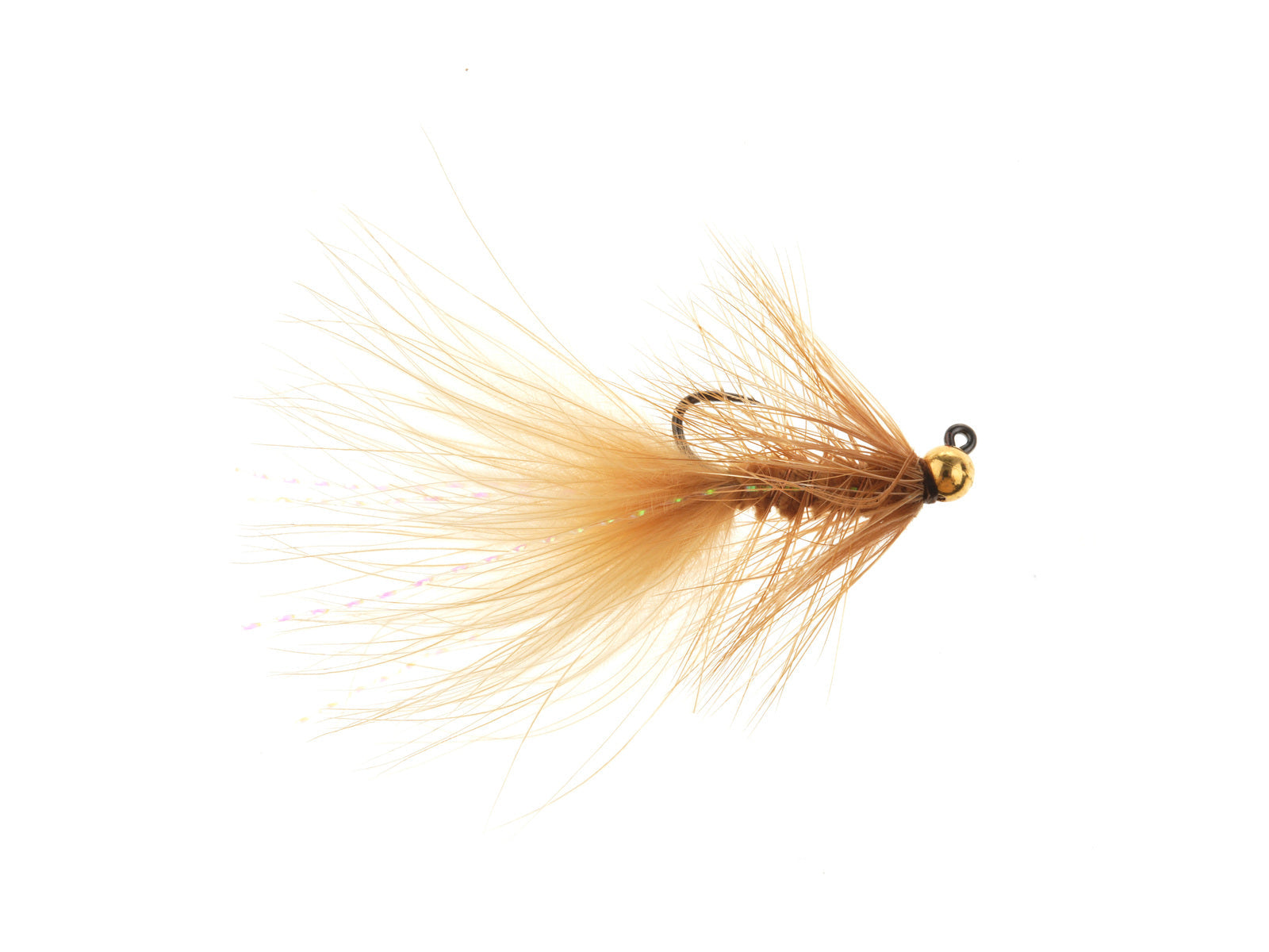 Product photo of the Brown Jig Woolly Bug Streamer – Tungsten Bead, WIFREO style XY113C
