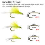 Cdc Wing Mayfly Barbed Fly Tying Hook Dry Fly Artificial Insect Bait