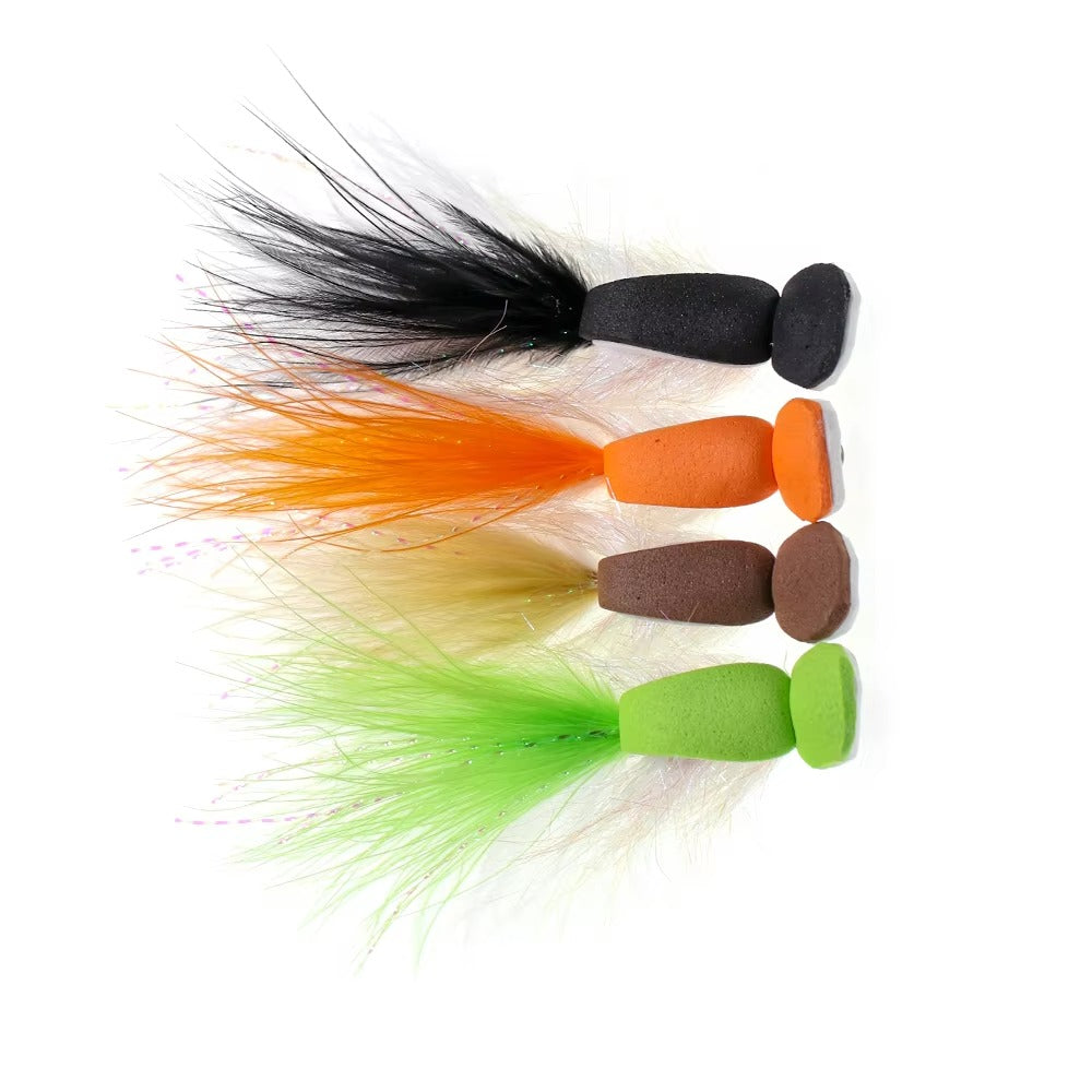 Floating Foam Popper Flies