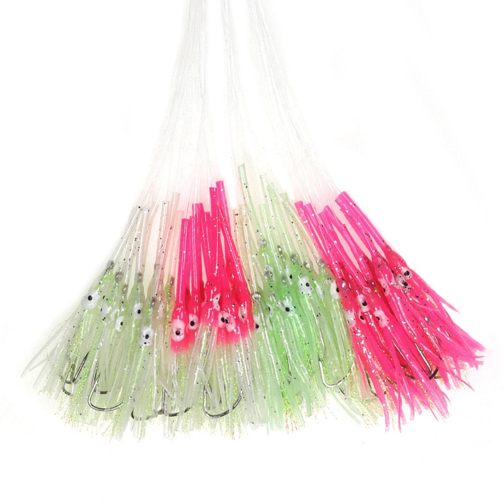 Pre-tied Long Mouth Squid Skirts Rigs