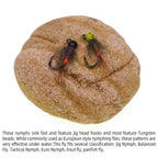 Tungsten Bead Head Jig Nymph Fly Artificial Insect Baits fast Sinking Wet Euro Nymph