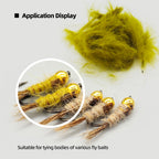 Multi-Color Rabbit Hair Fiber Set - Fly Tie Material for Fishing Hooks
