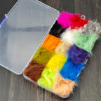 Multi-Color Rabbit Hair Fiber Set - Fly Tie Material for Fishing Hooks