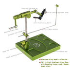 WIFREO W10102 aluminum rotary fly tying vise labeled components